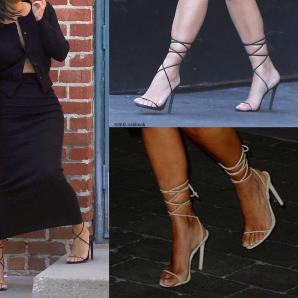 Strappy heels